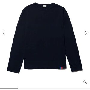 Kule Navy Blue Long Sleeve Top
